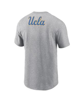 Men's Heather Gray UCLA Bruins Campus 2-Hit Primary Mascot T-Shirt