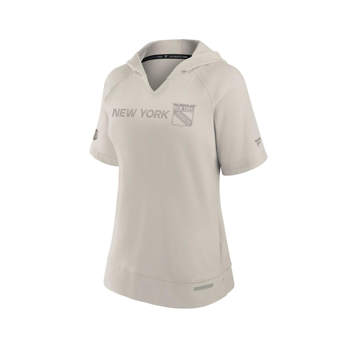 Women's Cream New York Rangers Authentic Pro Road Fashion Top