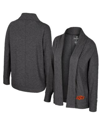 Colosseum - Women's Charcoal Oklahoma State Cowboys&nbsp;Dash Cardigan
