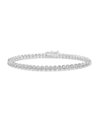 Bezel Cubic Zirconia Tennis Bracelet