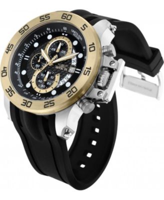 Men's I-Force Quartz Multifunction Black Dial Polyurethane Watch