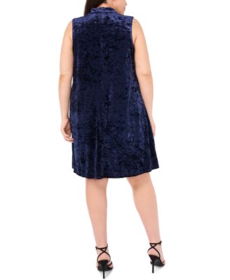 Plus Size Sleeveless Mock Neck Dress