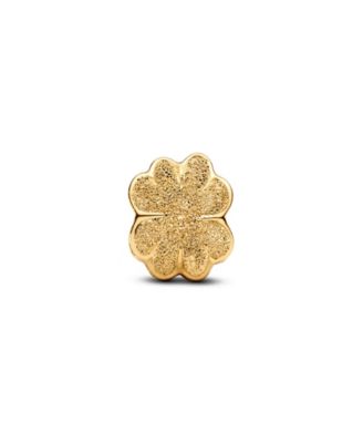 Gold Plated Textured Clover Mini Charms
