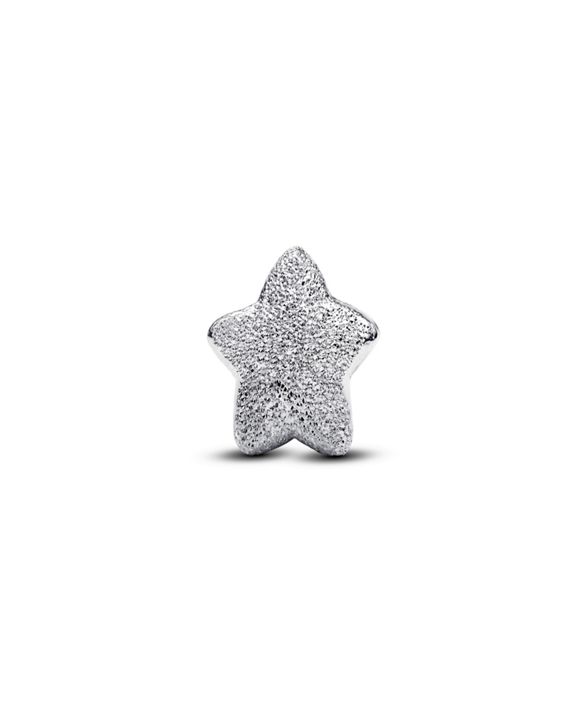 Pandora Sterling Silver Textured Star Mini Charms In Silver