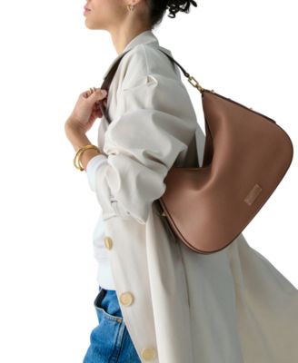 Liv Large Pebbled Leather Hobo Bag