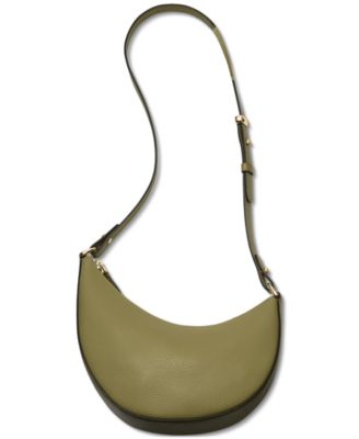 Duo Medium Pebbled Leather Crossbody Bag