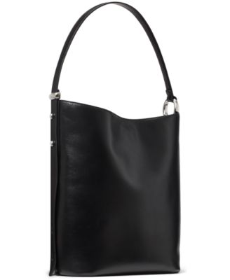 Halo Large Smooth Leather Bucket Bag