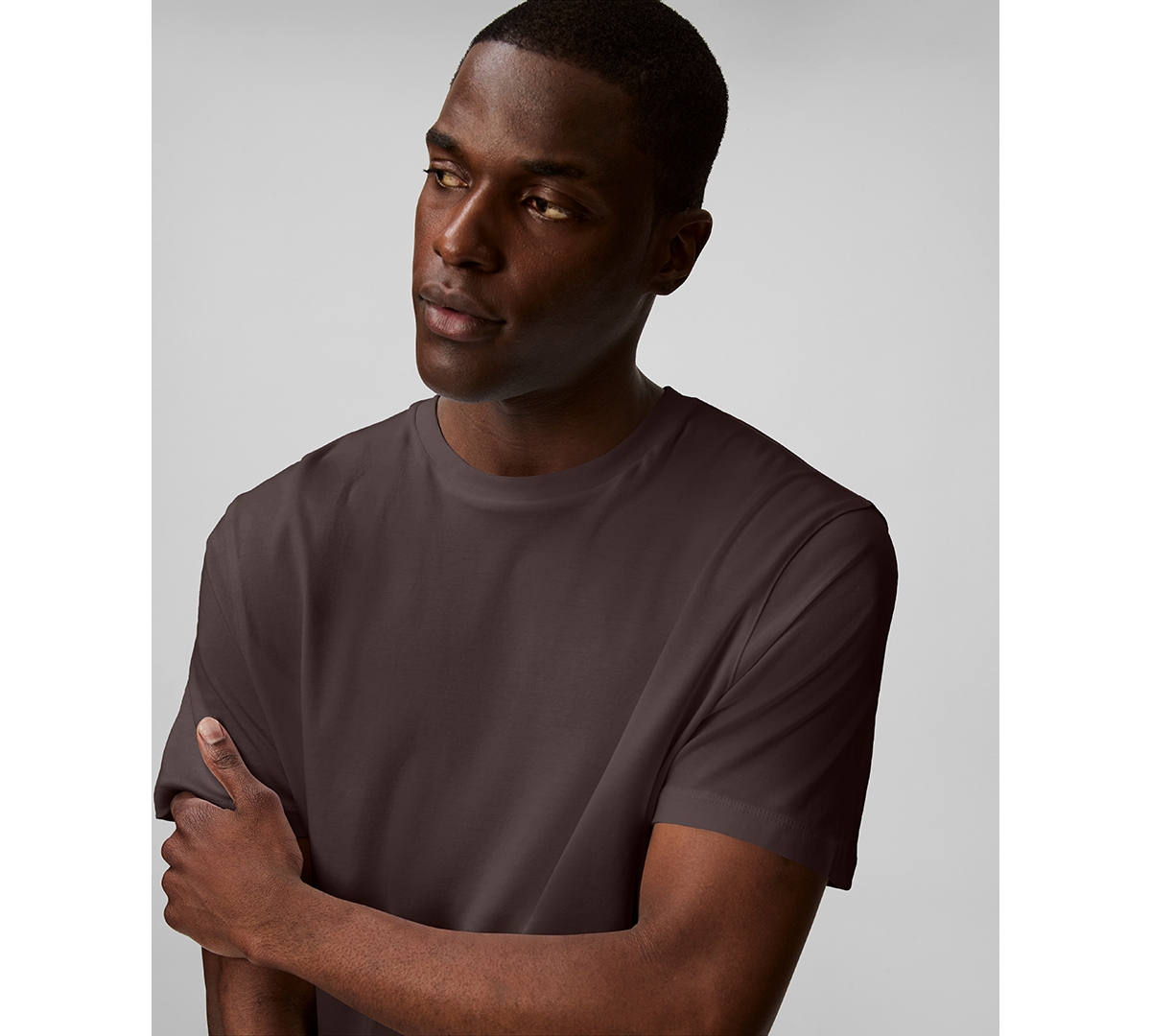 Calvin Klein Men's Short Sleeve Supima Cotton Interlock T-shirt In Burgundy