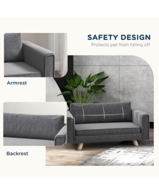 Raised Dog Sofa for Small and Medium Dogs, Elevated Pet Sofa,