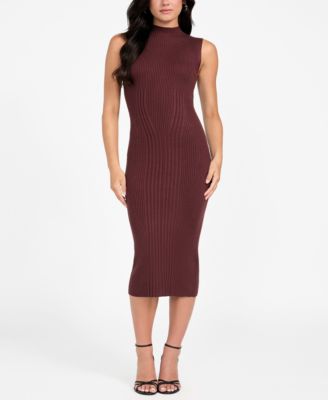 GUESS - Women's Julia Seamless Sleeveless Sweater Dress