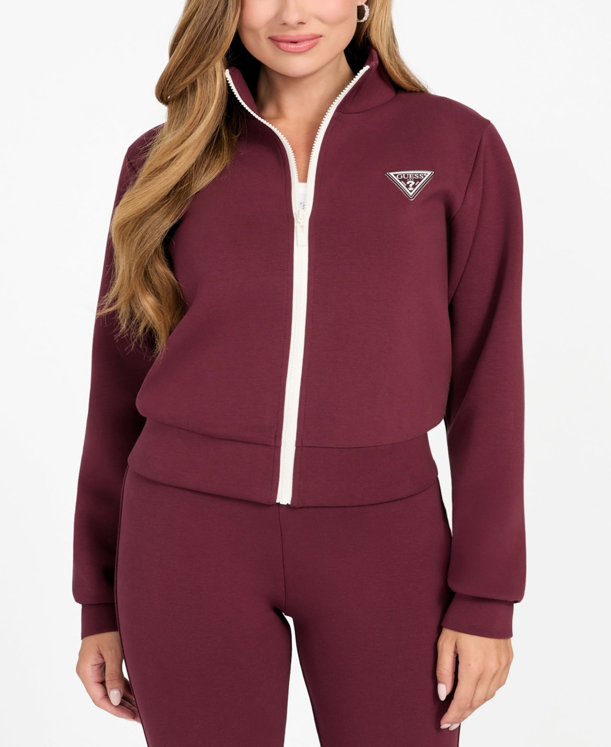 Guess Women's Ann Zip-Front Sweatshirt