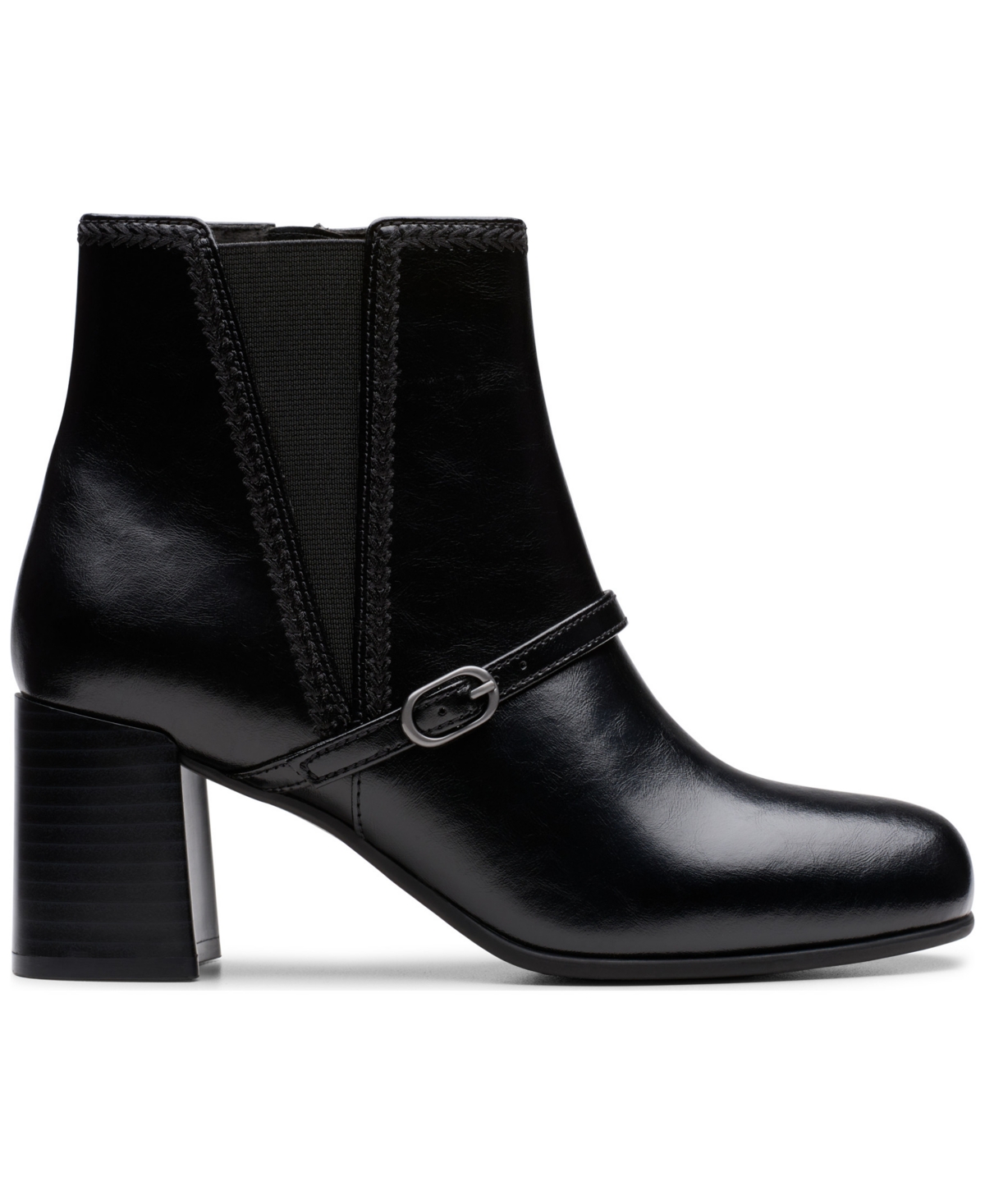 Clarks Collection Women's Keirsta Day Block Heel Booties In Black