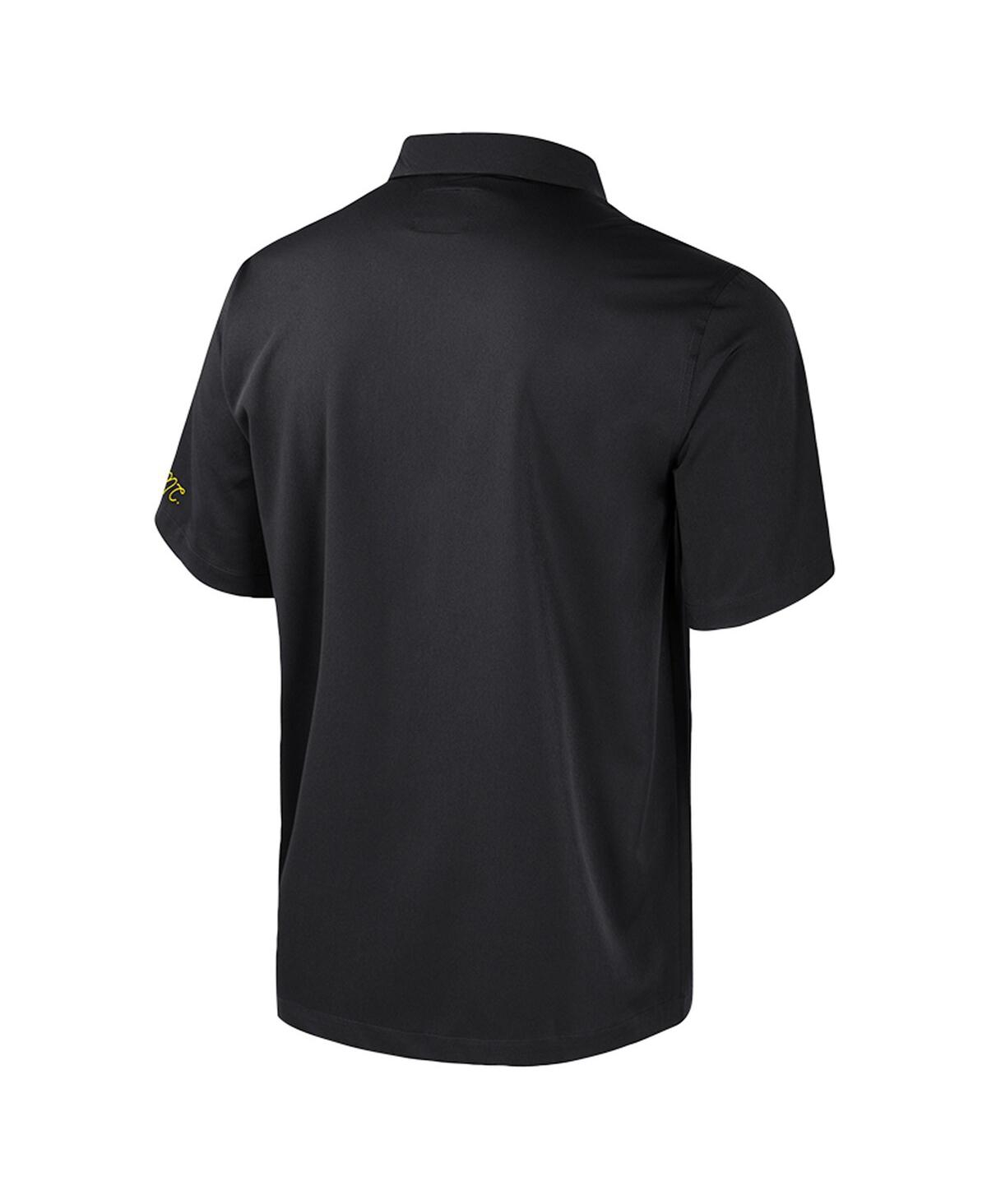 Colosseum Men's Black Appalachian State Mountaineers Strike Bowling Button-up Shirt In Black