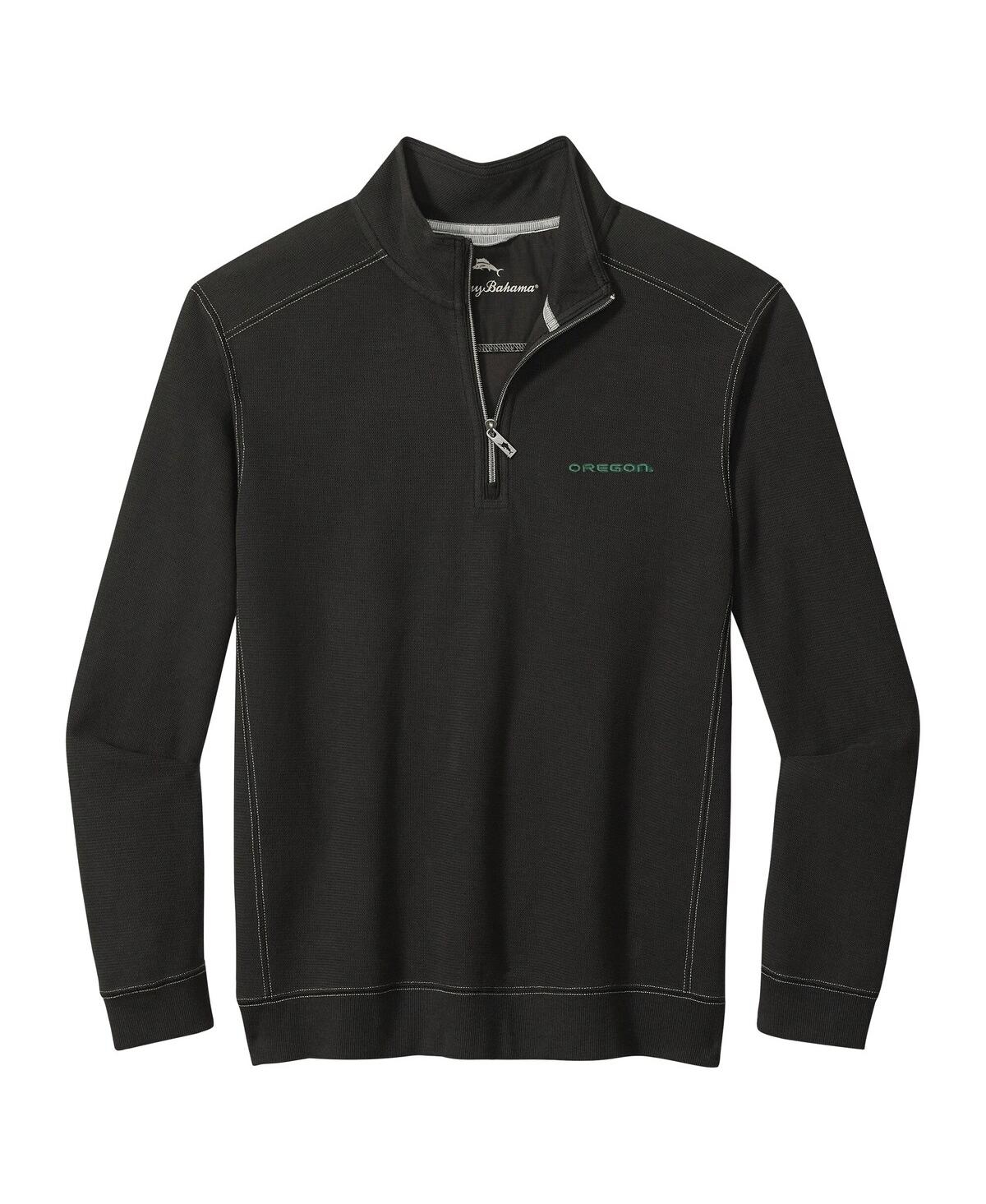 Tommy Bahama Men's Black Oregon Ducks Montego Bay Half-Zip Jacket