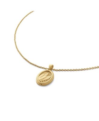 Women's Wings Necklace in Polished 14k Gold Pendant