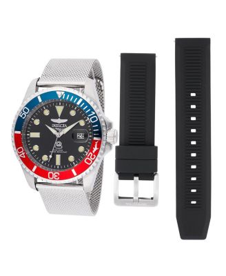 Men's 48215 Pro Diver Quartz 3 Hand Black Dial Watch