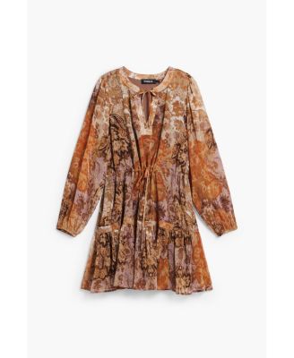 Women's Boho Paisley Dress