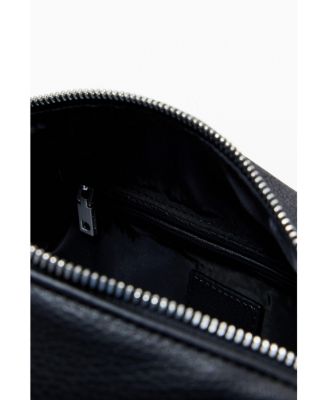 Women's Medium faux leather bowling bag with letters