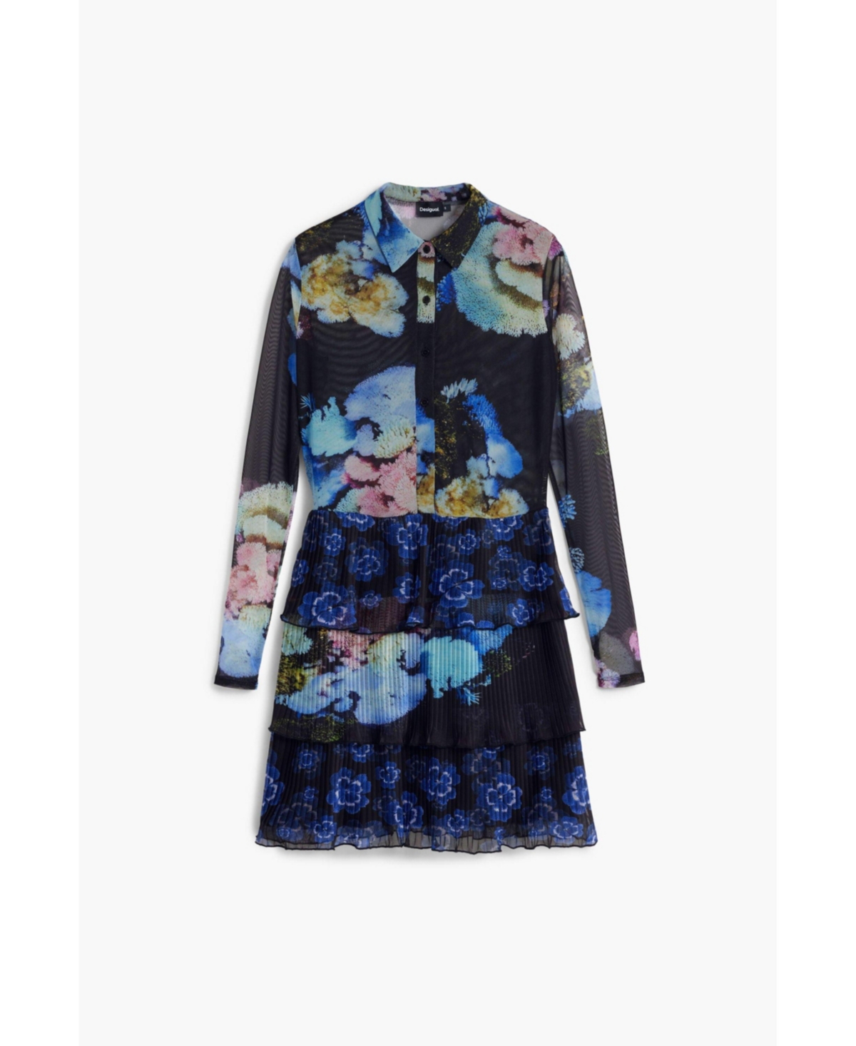 Desigual Women's Dress Designed By Mr. Christian Lacroix In Blue