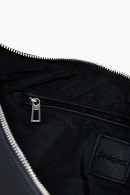 Women's Medium faux leather bag with 3D logo