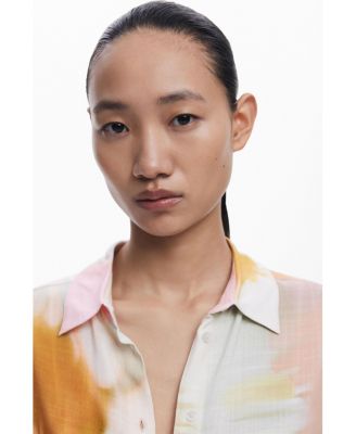 Women's Short-sleeve watercolor shirt