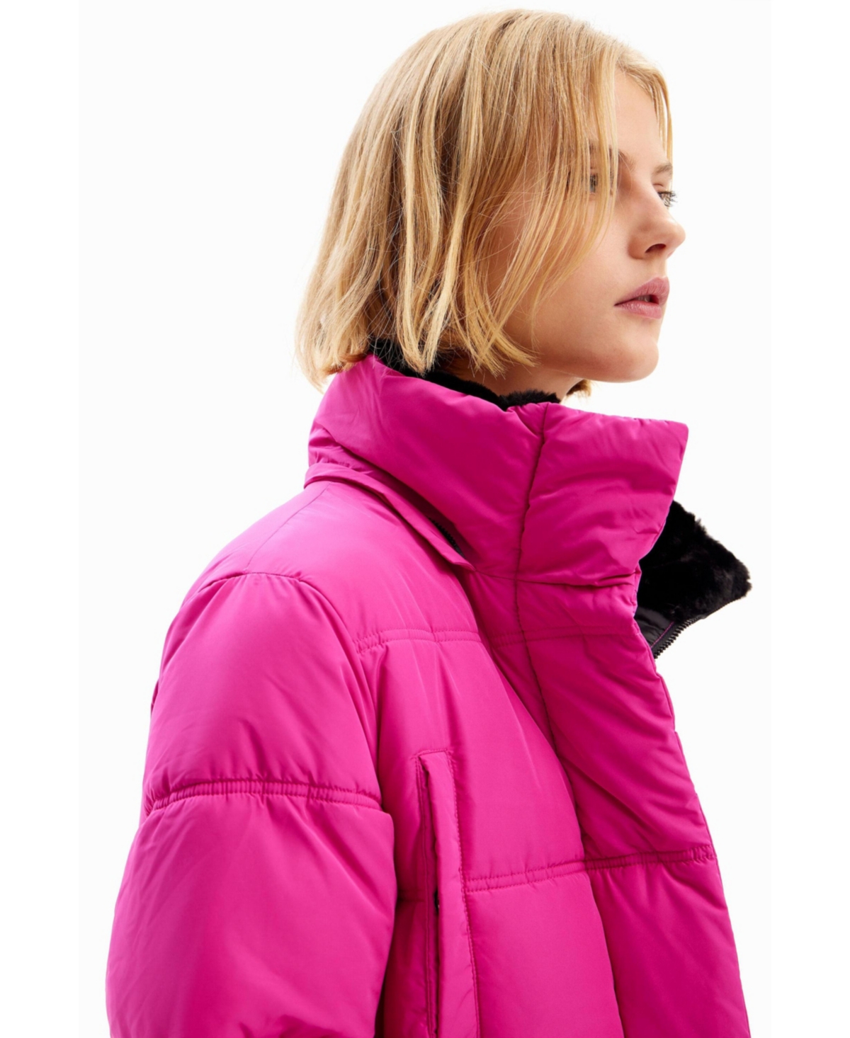 Desigual Women's Padded belted coat