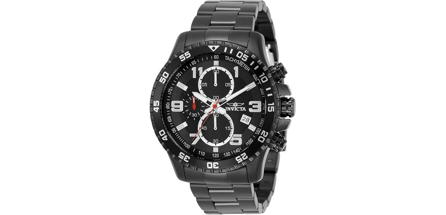 Мужские часы Invicta 14880 Specialty Quartz Chronograph Black Dial, цвет: Чёрный — фото 3
