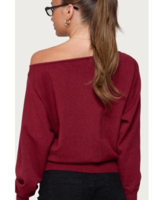 Women's Off Shoulder Oversized Sweater