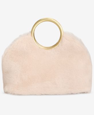 Tysha Bangle Faux Fur Handbag, Macy's Exclusive