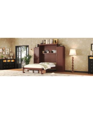 Murphy Bed with Wardrobes & Shelves