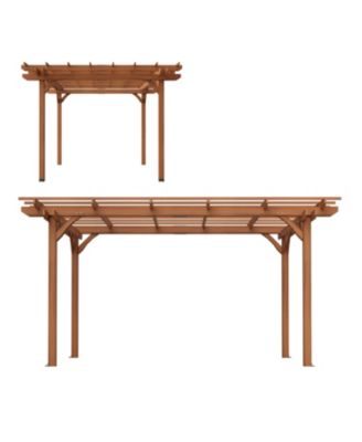 12x10 Wood Pergola - Garden Patio Deck