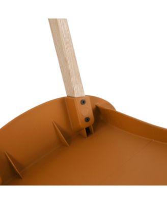 Tropical Orange Chairs - Red Oak Legs, Dining Set (4-Pack)