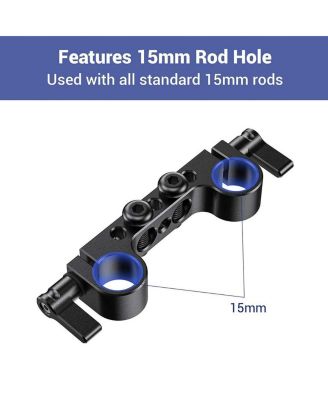 Super Lightweight 15mm Railblock, 2-Pack - With SmallRig Baseplate with Dual 15mm Rod Clamp
