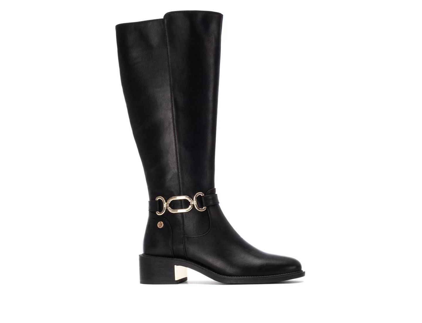 Женские ботинки XTI Block Heel Tall, цвет: Чёрный — фото 2