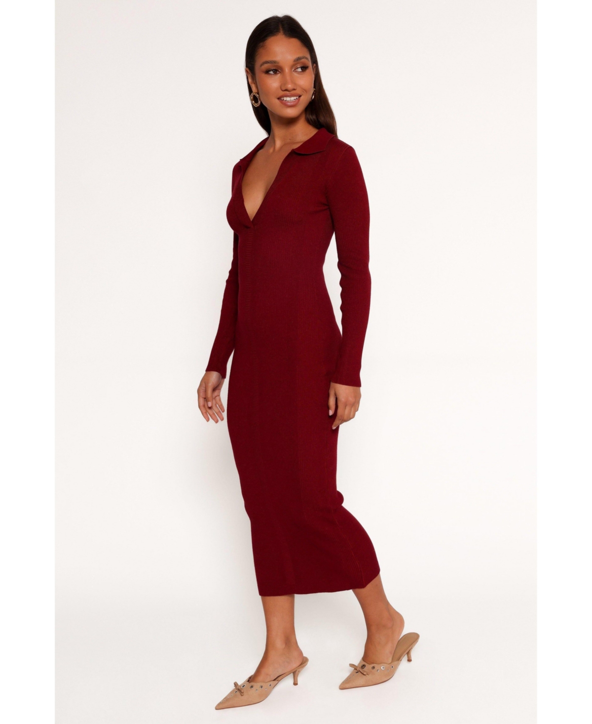 Petal and Pup Women's Collins Long Sleeve Midi Dress