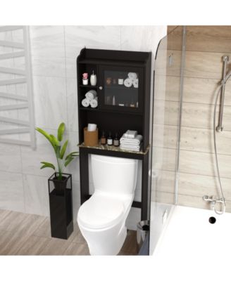 Over the Commode Space Saver Wooden Storage Cabinet for Bathroom