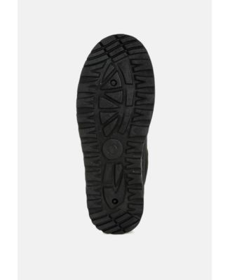 Womens Mayfield Buckle Strap Fur Platform Classic Slip-On