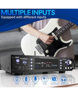 Bluetooth 3000W Stereo Receiver with AM/FM, MP3/USB, Wireless Streaming Hybrid Amplifier