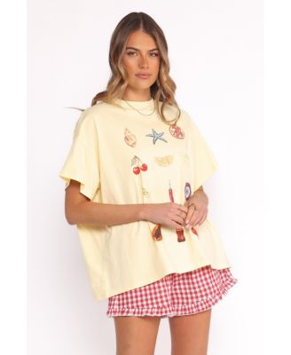 Women's Daphne Short Set - Yellow Red Gingham