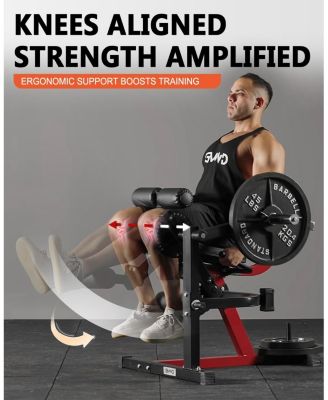 Leg Extension and Curl Machine, Lower Body Special Leg Machine, Adjustable Leg Exercise Bench with Plate Loaded, Leg Rotary Extension for Thigh, Home Gym Weight Machine