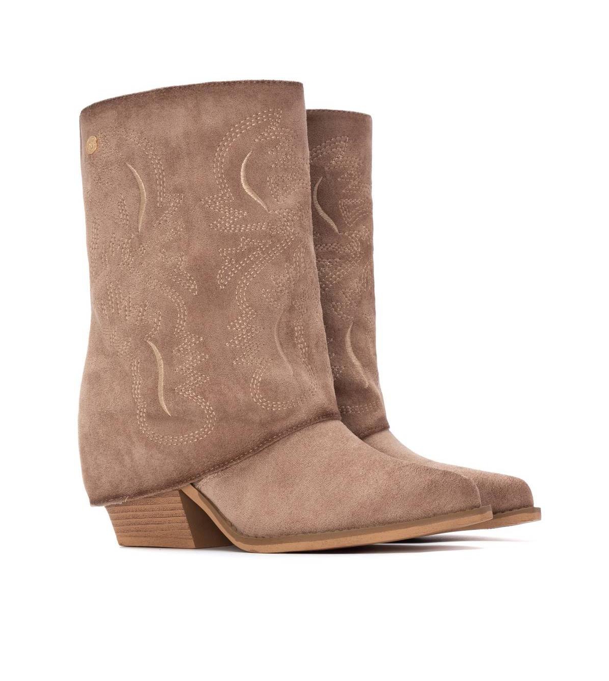 Xti Women's Suede Foldover Booties By