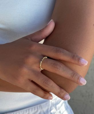 Cubic Zirconia Marquis Eternity Band Ring