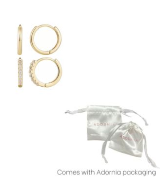 Gold Plated Cubic Zirconia Earring Set