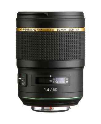 HD PENTAX-D FA 50mm F1.4 SDM AW Single-Focus Lens,  Black
