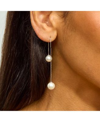 Double Pearl Earrings