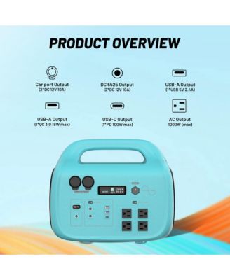 Portable Power Station with 200W Foldable Solar Panel