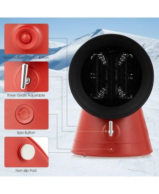 1500W Portable Space Heater Electric Desktop Heating Fan PTC Ceramic.