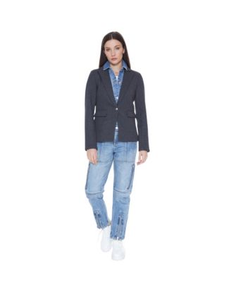 Women's Helen Removable Denim Insert Knit Blazer