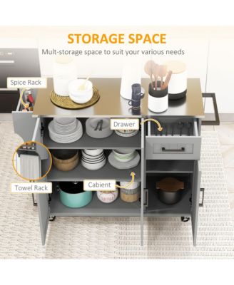 Tall Stylish Kitchen Storage Cabinet with Shelves for Pantry and Kitchen Storage