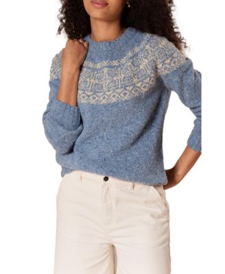 Women's Donegal Fair Isle Yoke Sweater